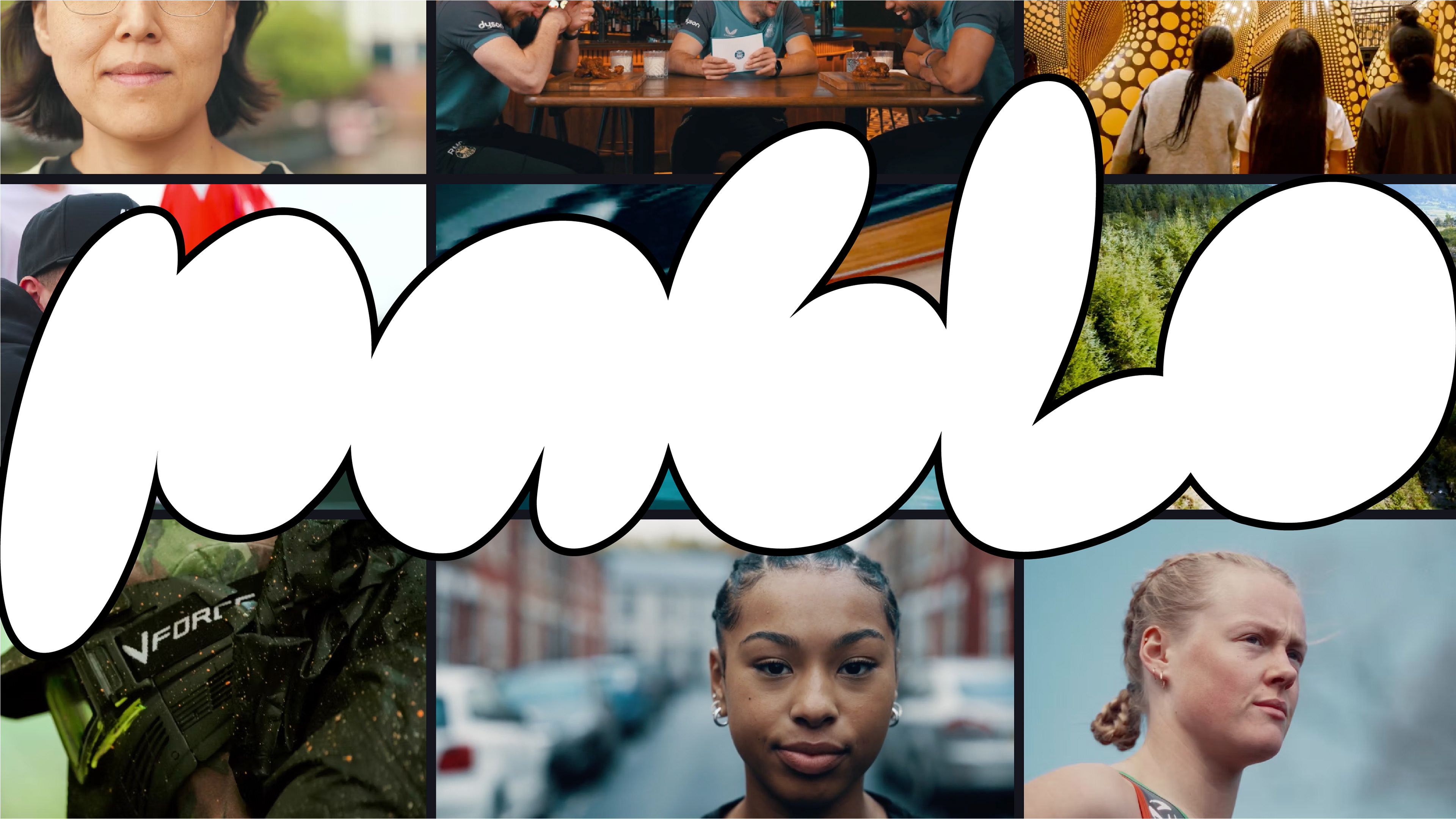 Graphic of a close up of a website depicting an Our Projects page with sample project names and dates.