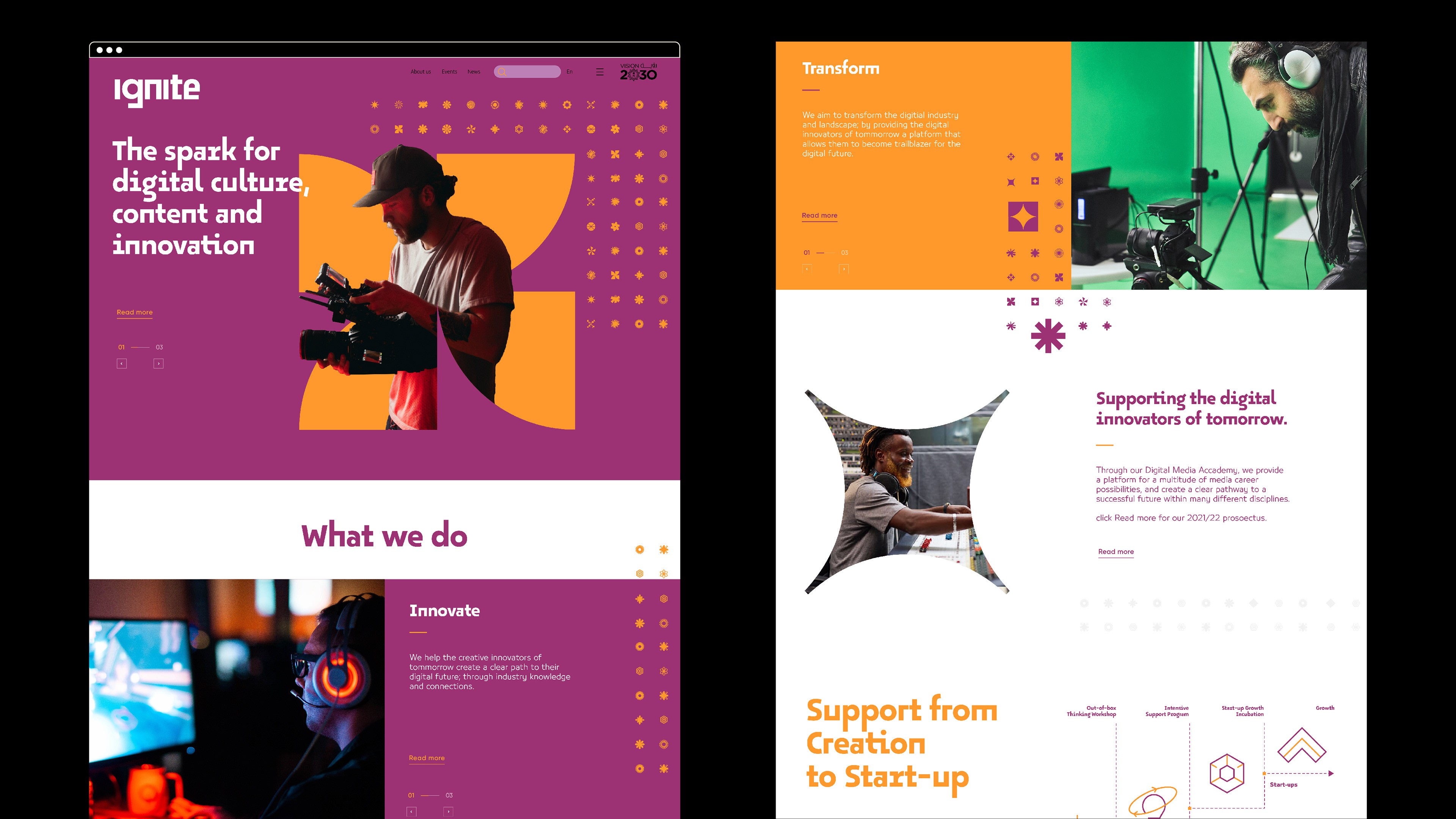 Graphic depicting UI-styled buttons with different categories of interior design items on top of an image of a modern interior living room.