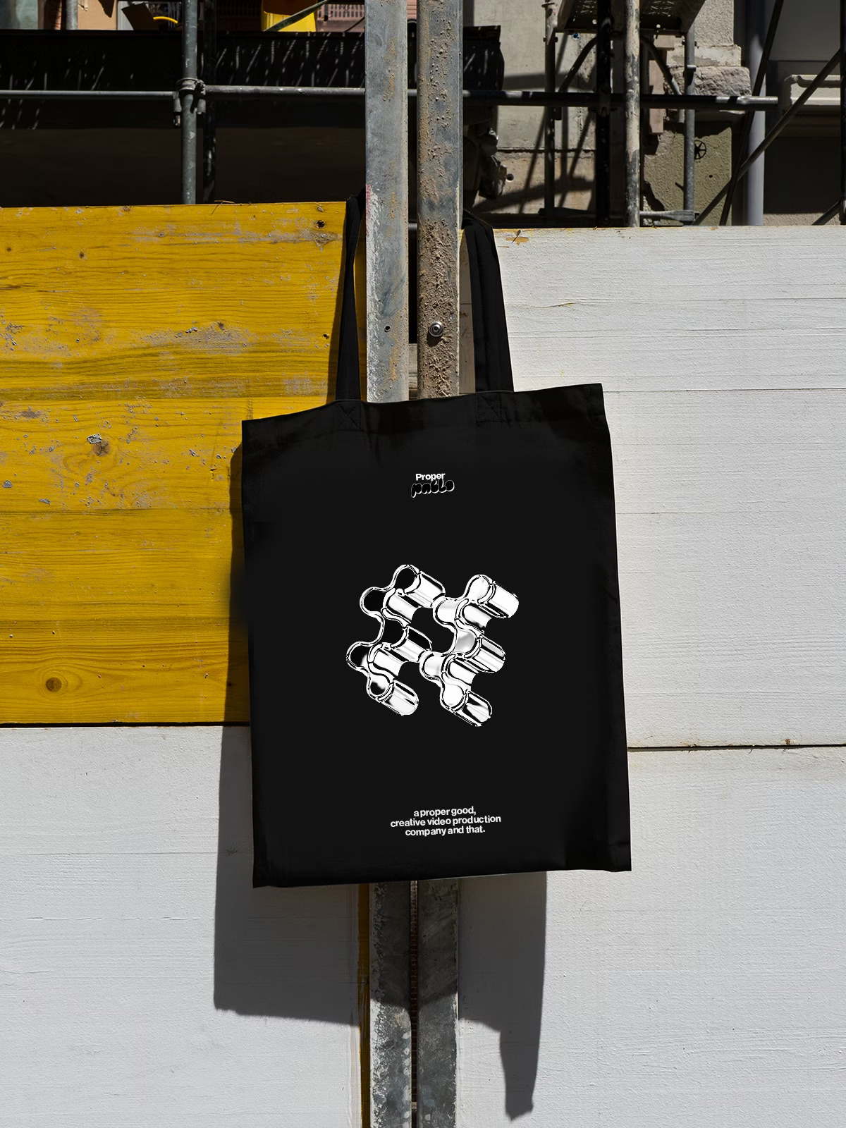 Graphic depicting a hexagonal cropped photo of an interior room design with grid lines along its borders.