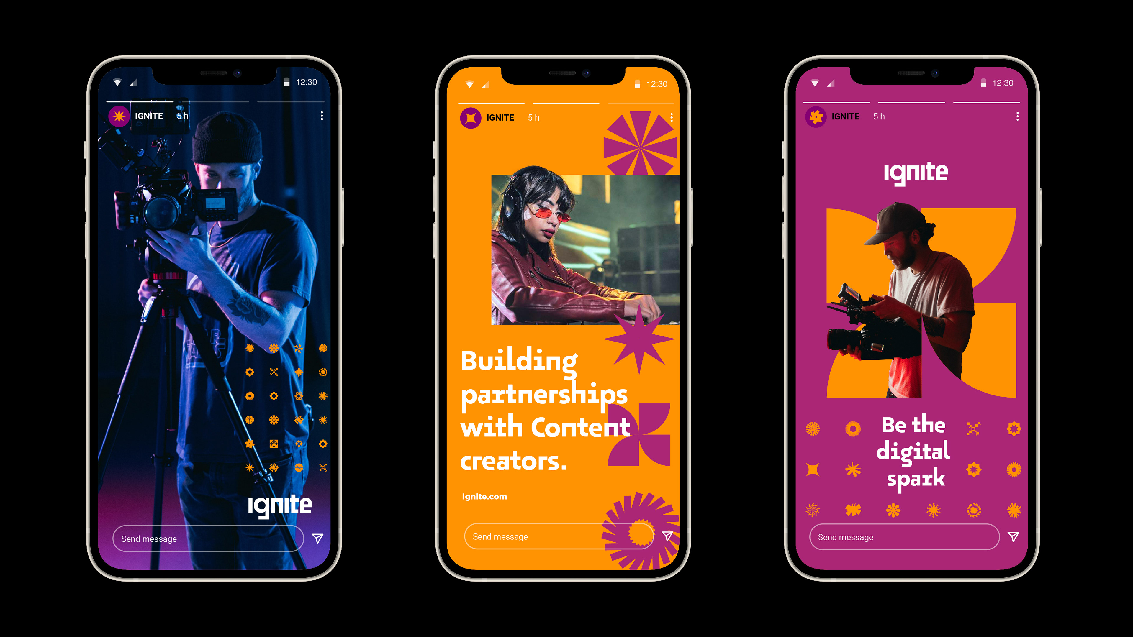 Graphic depicting UI-styled buttons with different categories of interior design items on top of an image of a modern interior living room.