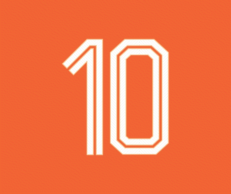Graphic of a typography specimen showing the alphabet and numerals on top of a dark gray background.