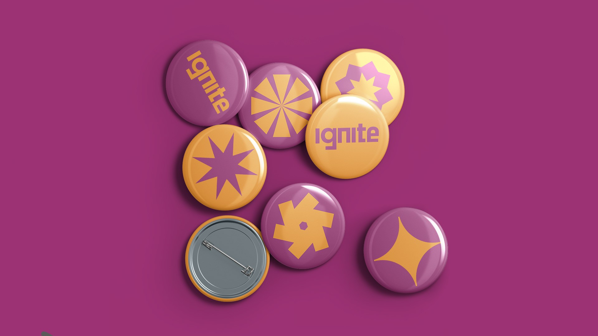 Graphic depicting a hexagonal cropped photo of an interior room design with grid lines along its borders.