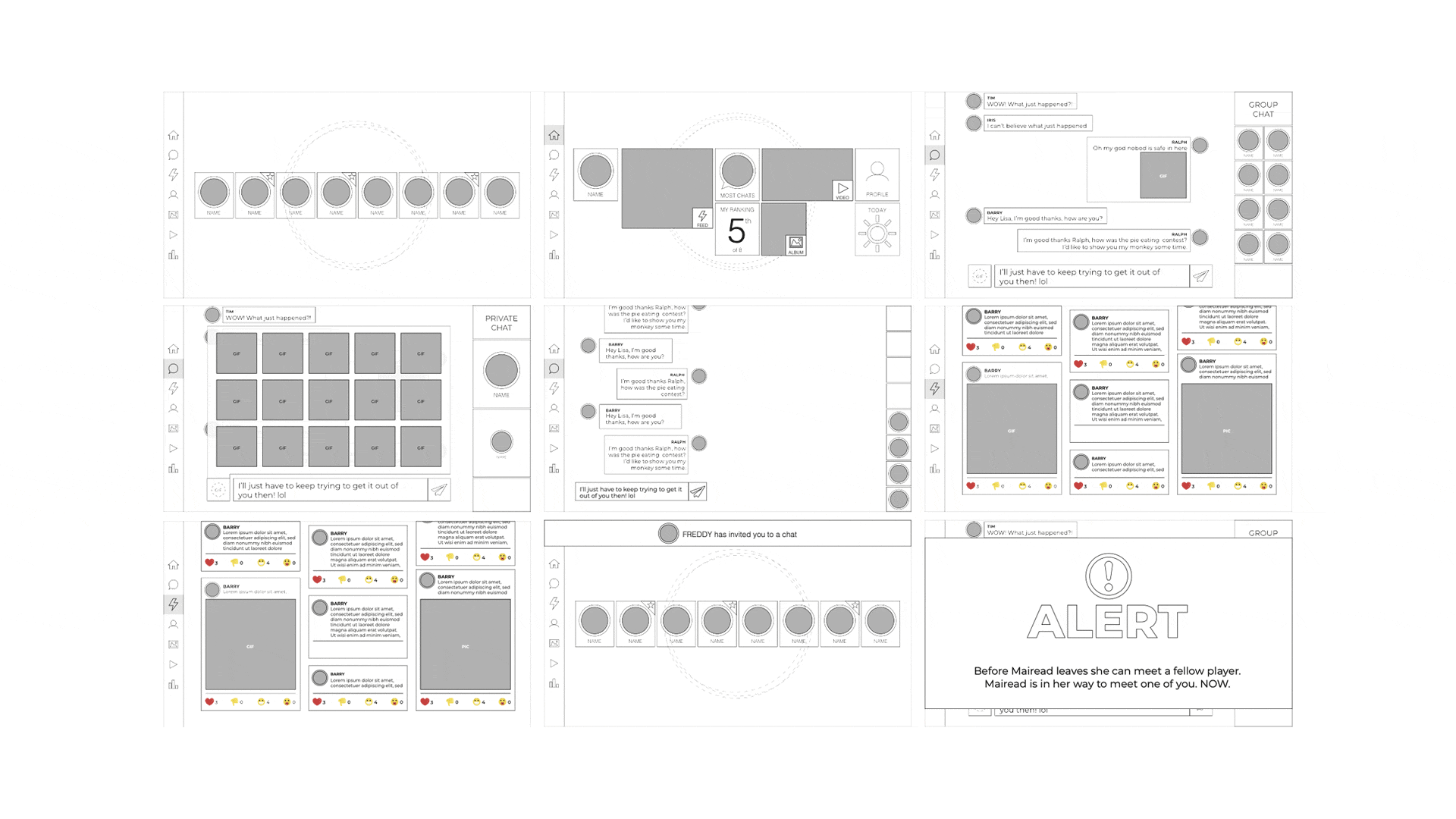 Graphic of a close up of a website depicting an Our Projects page with sample project names and dates.