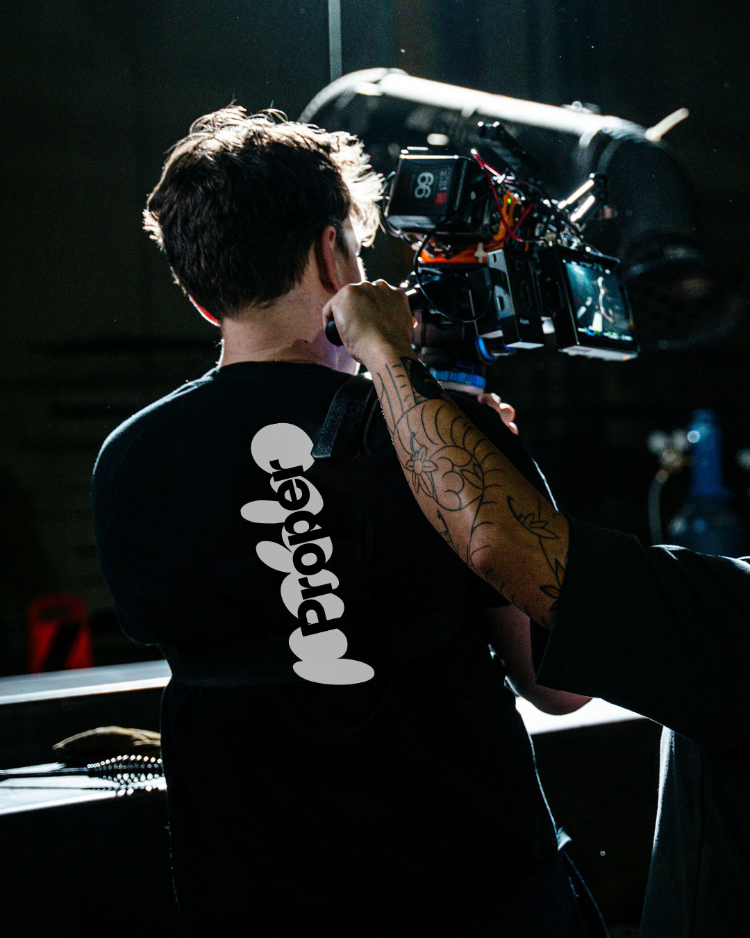 Graphic depicting a hexagonal cropped photo of an interior room design with grid lines along its borders.