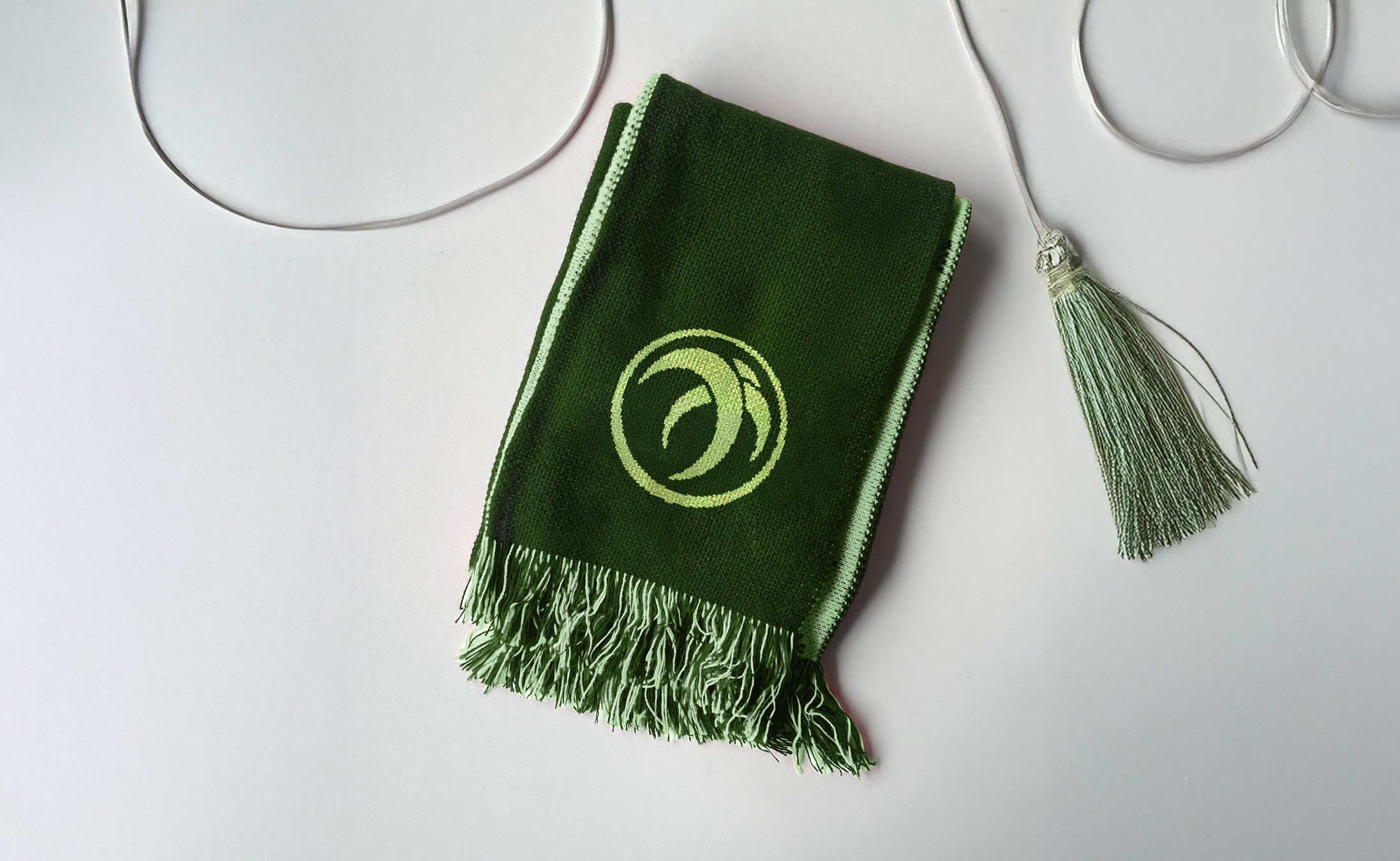 Graphic depicting UI-styled buttons with different categories of interior design items on top of an image of a modern interior living room.