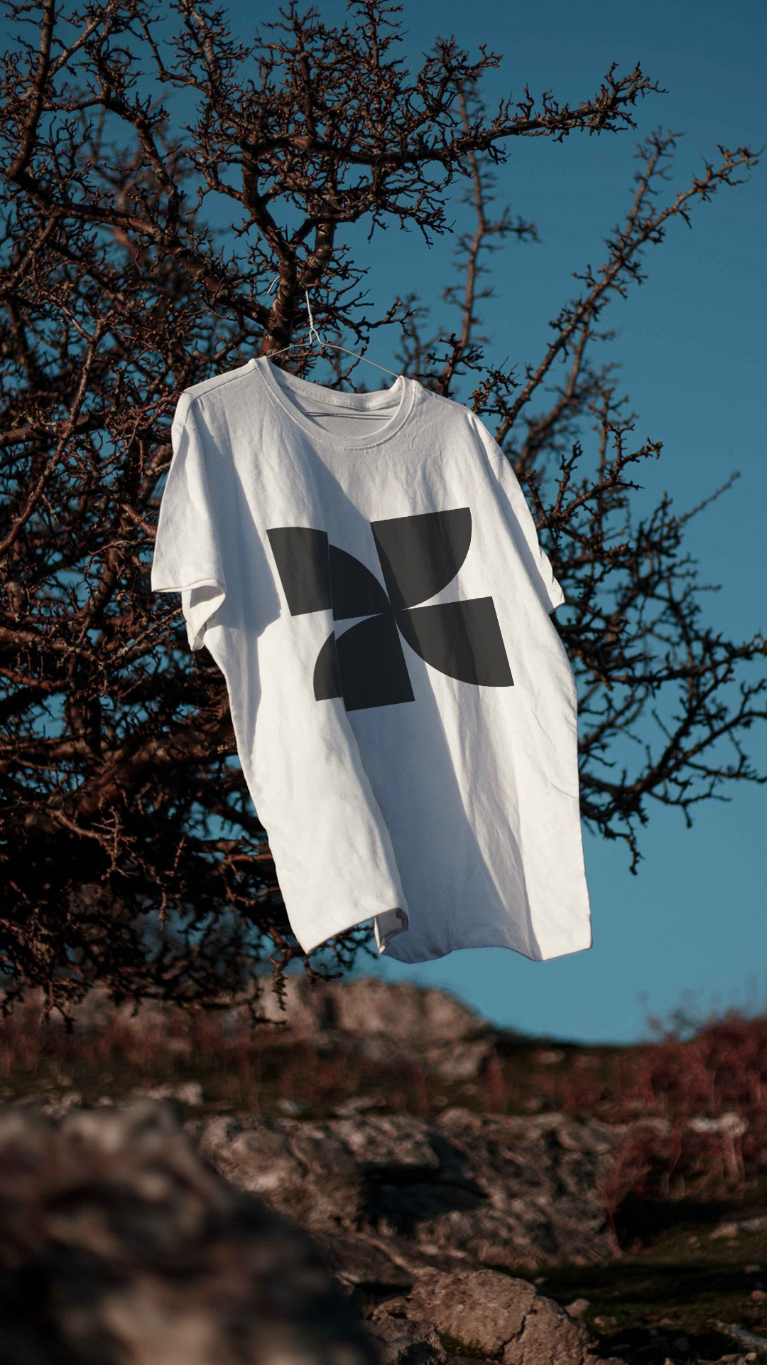 Graphic depicting a color palette of Stone Brown, Dark Navy, Beige, and Cream White along with corresponding hex color codes.