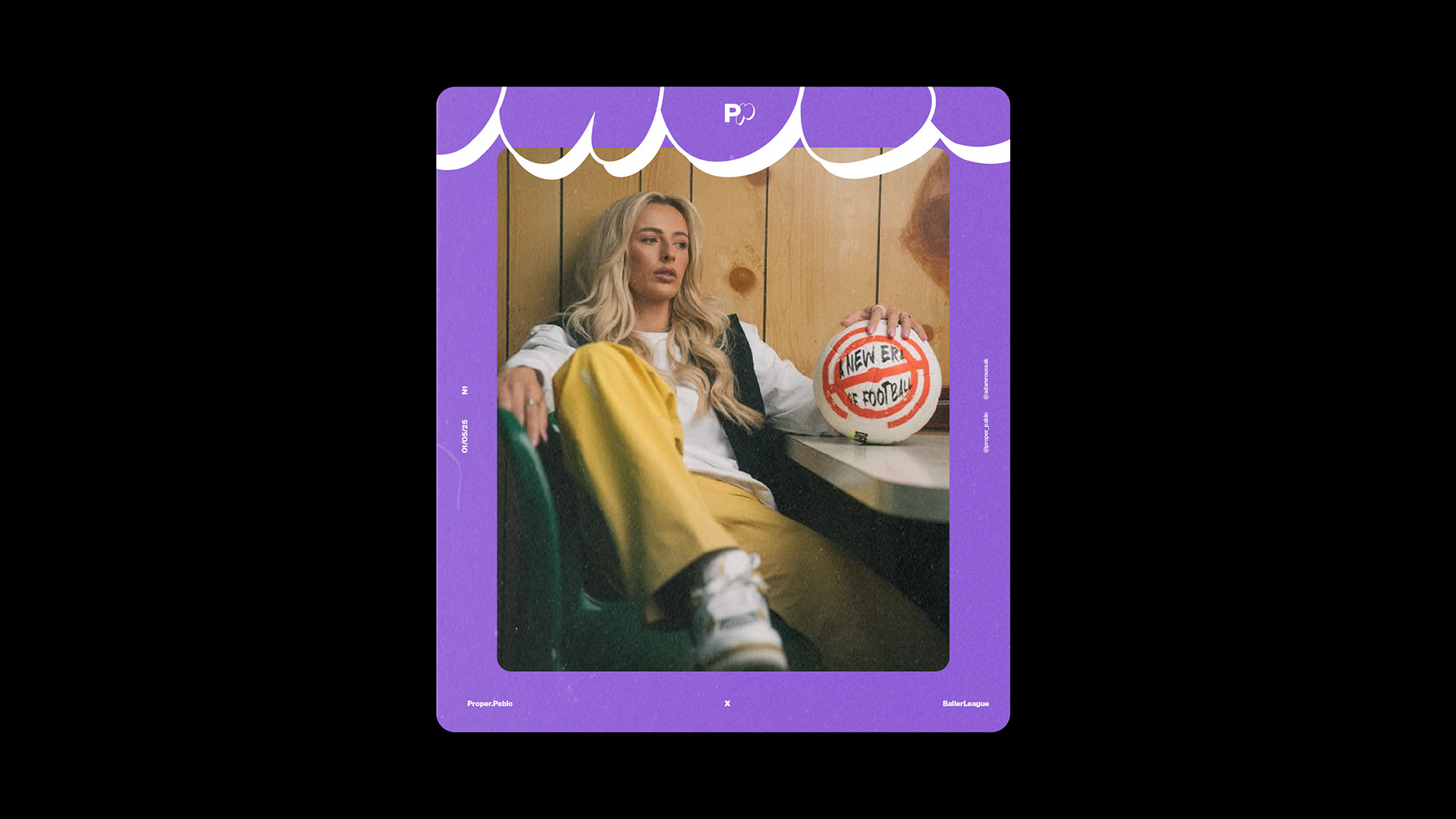 Graphic depicting a hexagonal cropped photo of an interior room design with grid lines along its borders.