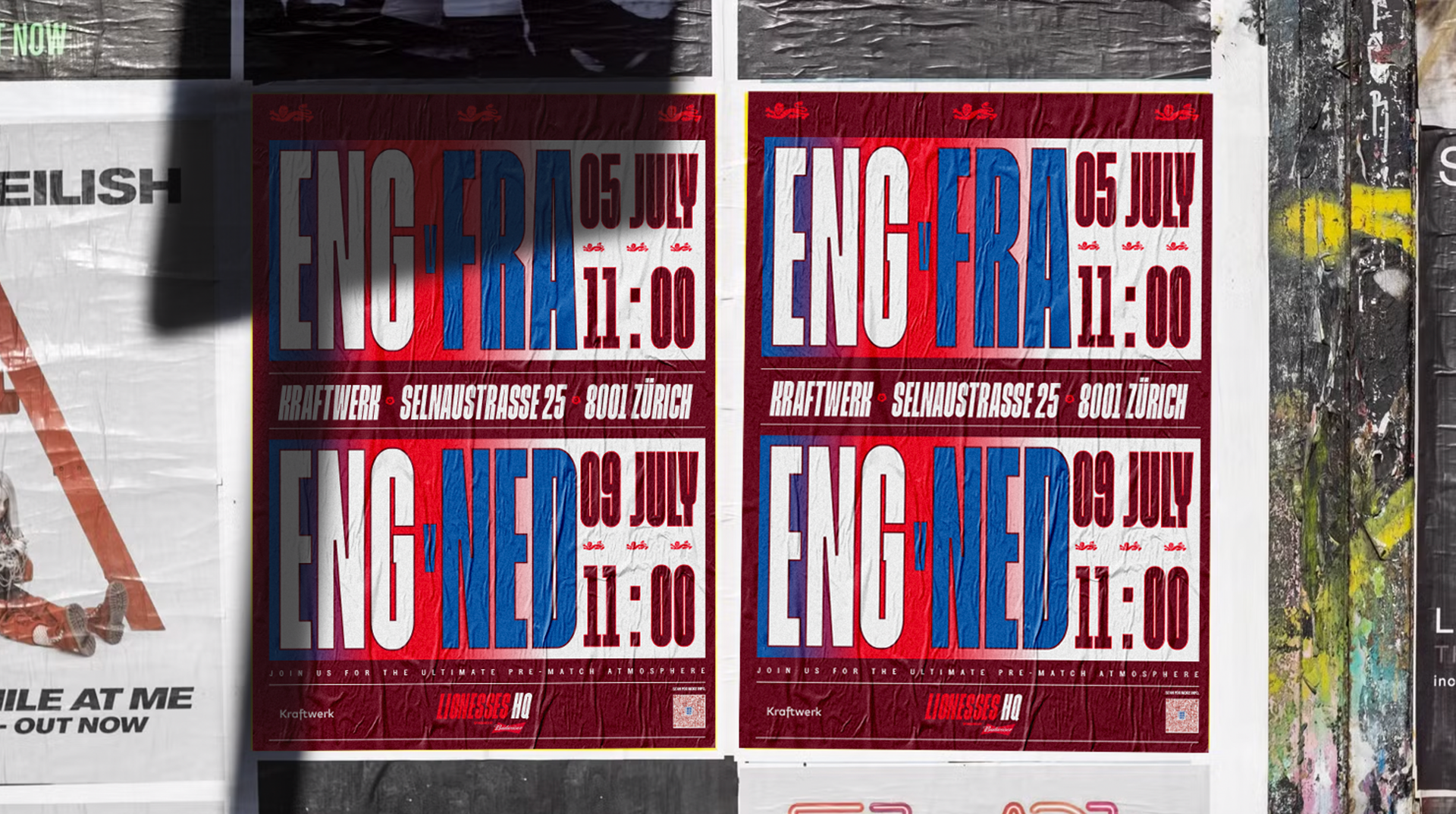 Graphic of a close up of a website depicting an Our Projects page with sample project names and dates.