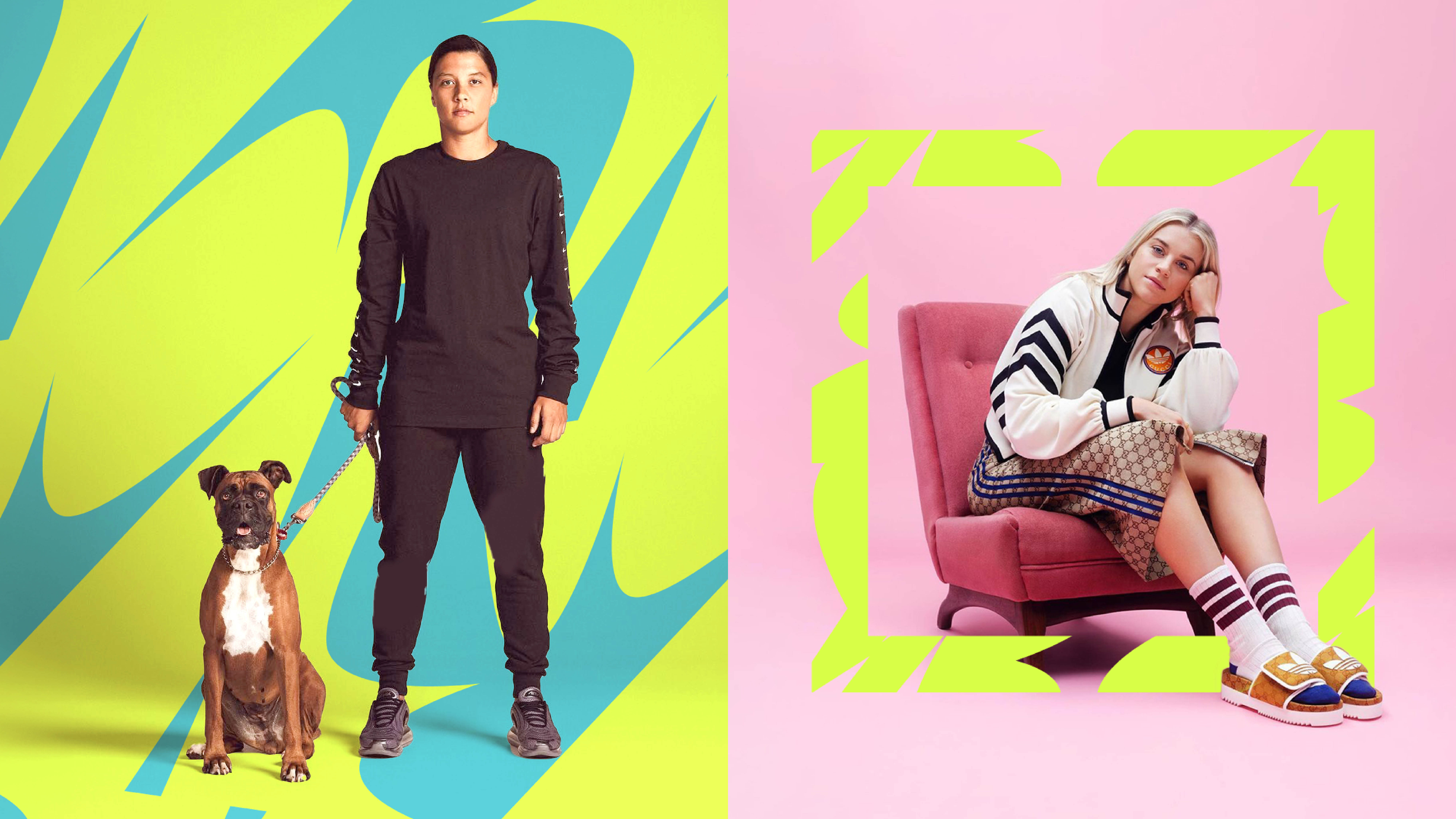 Graphic depicting UI-styled buttons with different categories of interior design items on top of an image of a modern interior living room.